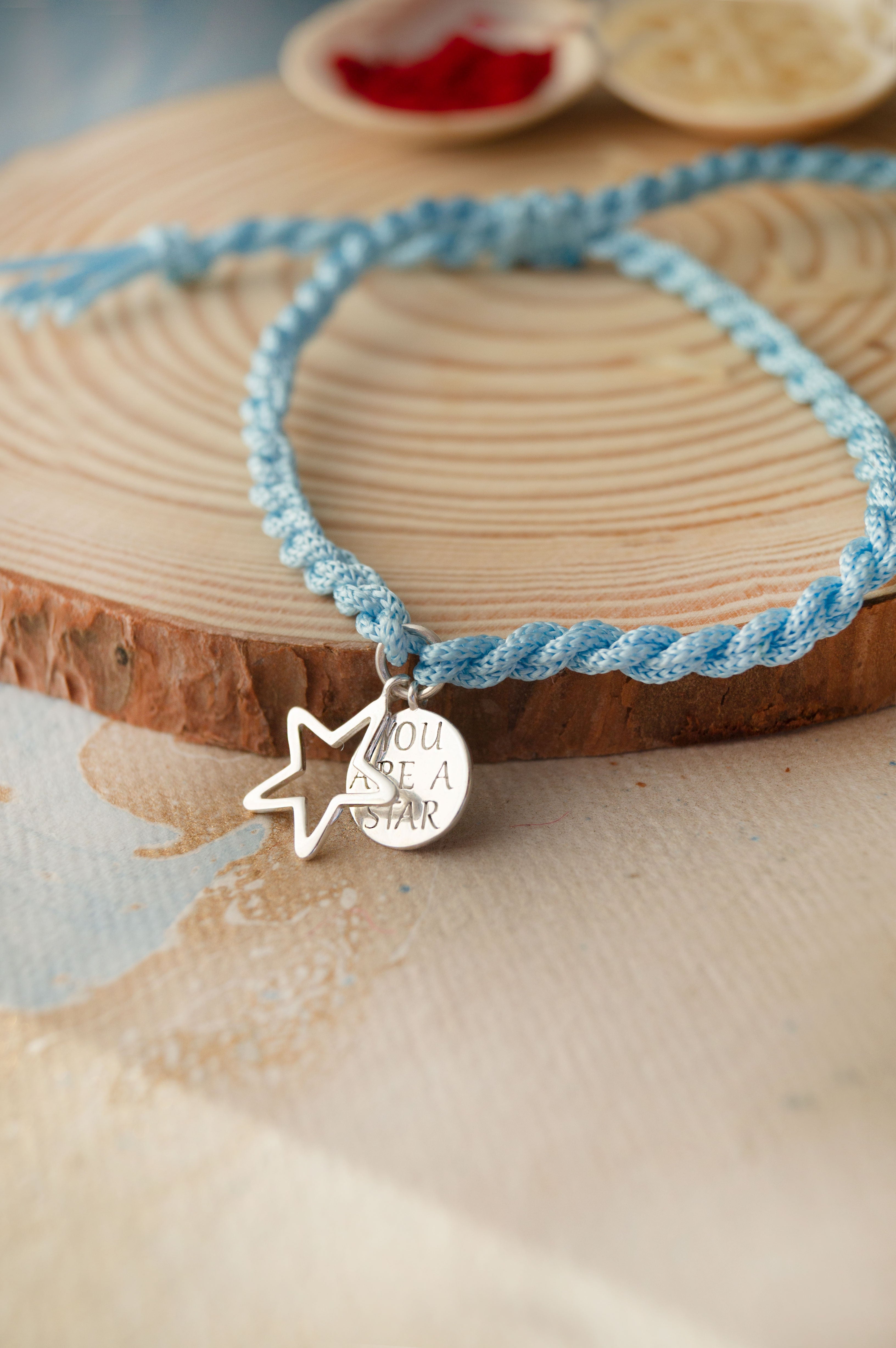 You are A Star Sterling Silver Charm Rakhi 925 Silver Jewelry by