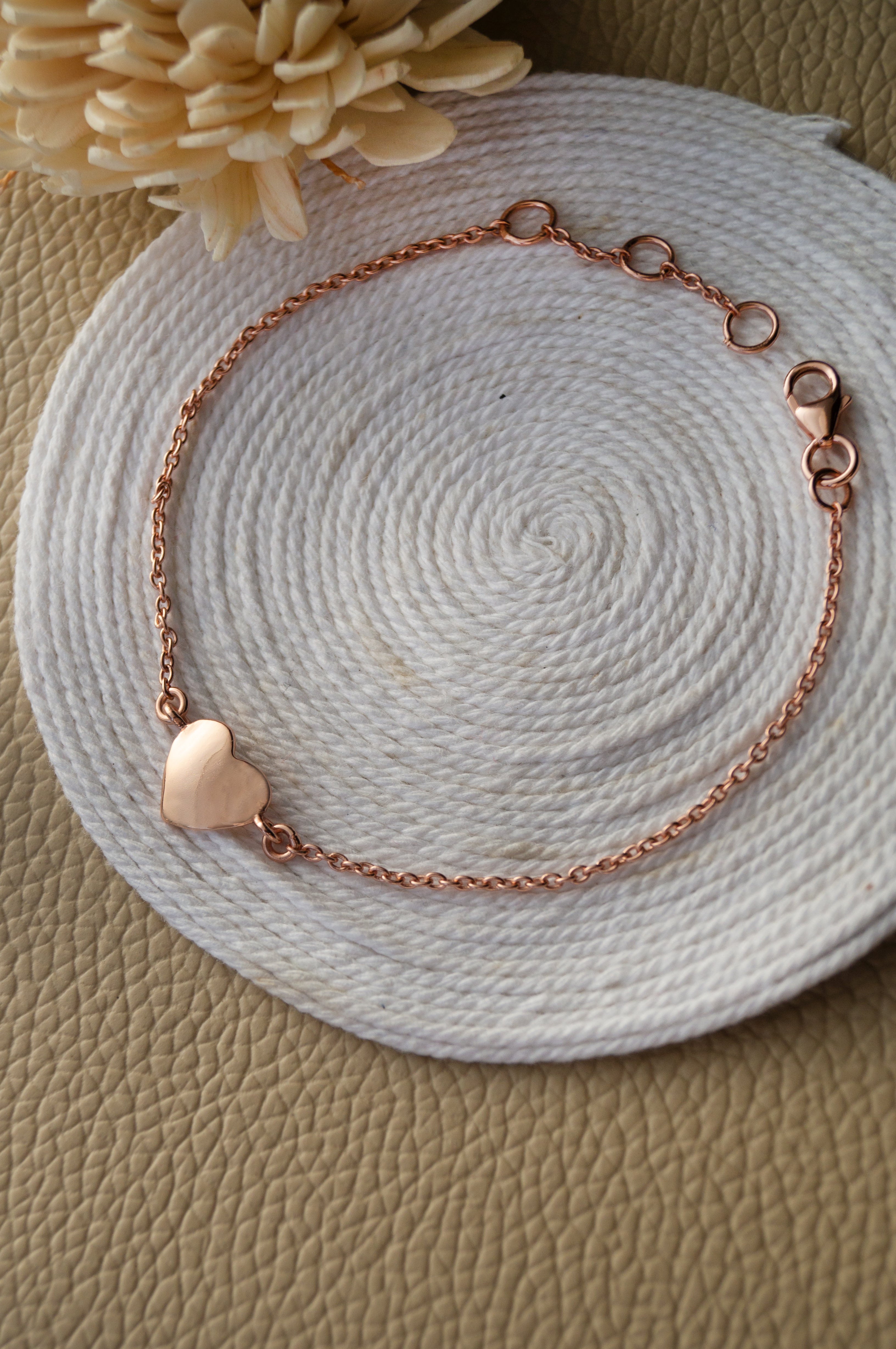 Buy Just A Little Heart Rose Gold Plated Sterling Silver Chain