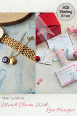 Evil Eye Gold Plated Sterling Silver Watch Charm Love Hamper ❤️