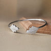 Deco Glam Sterling Silver Adjustable Bracelet