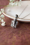 Divine Ganesha Antique Sterling Silver Pendant With Chain