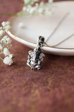 Divine Ganesha Antique Sterling Silver Pendant With Chain