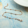 Playful Evil Eye Rose Gold Plated Sterling Silver Chain Bracelet