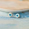 Evergreen Evil Eye Rose Gold Plated Sterling Silver Stud Earrings