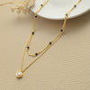 Trending Multilayer With Pearl Gold Plated Sterling Silver Mangalsutra Necklace