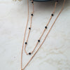 Trending Multilayer With Pearl Rose Gold Plated Sterling Silver Mangalsutra Necklace