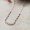 Dainty Flower Magic Rose Gold Plated Sterling Silver Mangalsutra Necklace