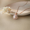Cosmic Pearl Rose Gold Plated Sterling Silver Pendant