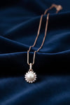 Timeless Pearl Rose Gold Plated Sterling Silver Pendant