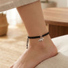 Cute Elephant Sterling Silver Thread Anklet