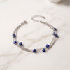 Multi Strand Evil Eye Sterling Silver Bracelet
