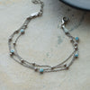 Playfully Layered Evil Eye Sterling Silver Chain Bracelet