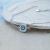 Eclectic Evil Eye Sterling Silver Chain Bracelet