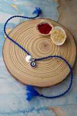 Evil Eye Multi-Wearable Sterling Silver Charm Rakhi
