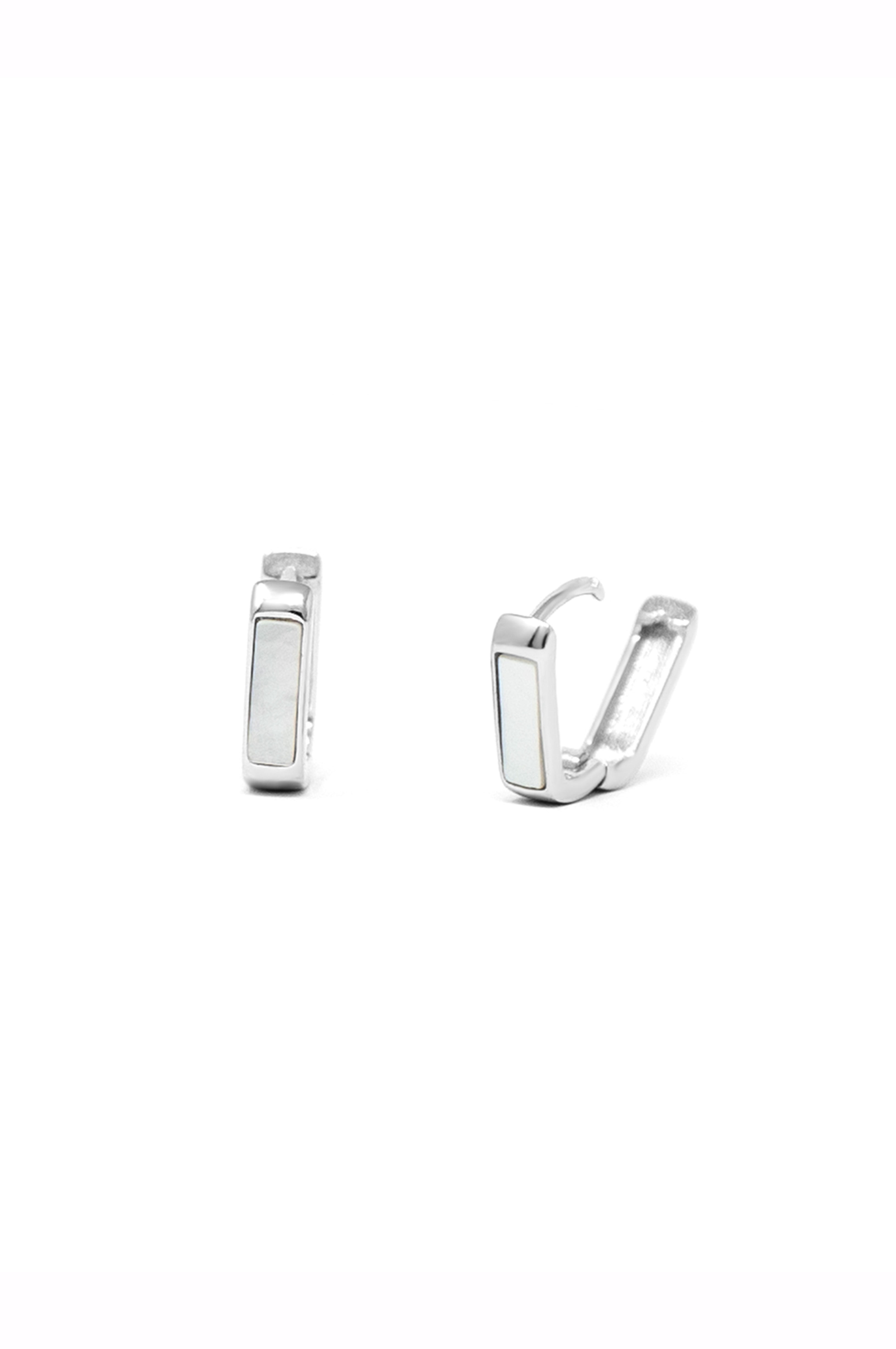 Diamond Hoop Earrings 1/8 ct tw Round-cut Sterling Silver | Kay