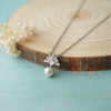 Pearly Fireworks Sterling Silver Chain Necklace