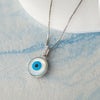 Evergreen Evil Eye Sterling Silver Pendant