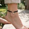 Infinity & Pearl Gold Plated Sterling Silver Thread Anklet