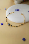 Evil Eye Gold Plated Sterling Silver Chain Kids Nazariya Bracelet