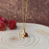 Sacred Om With Rudraksh Gold Plated Sterling Silver Charm Pendant