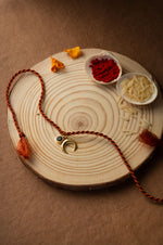 Holistic Charms Gold Plated Sterling Silver Charm Rakhi