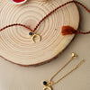Holistic Charms Gold Plated Sterling Silver Rakhi With Lumba Combo
