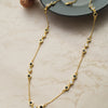 Station Fine Line Gold Plated Sterling Silver Mangalsutra Chain Necklace