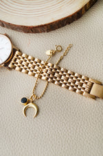 Holistic Charms Gold Plated Sterling Silver Watch Charm Lumba Rakhi