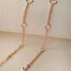 Circles With Circles Rose Gold Plated Sterling Silver Anklet