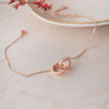 Eternally Linked Rose Gold Plated Sterling Silver Bracelet
