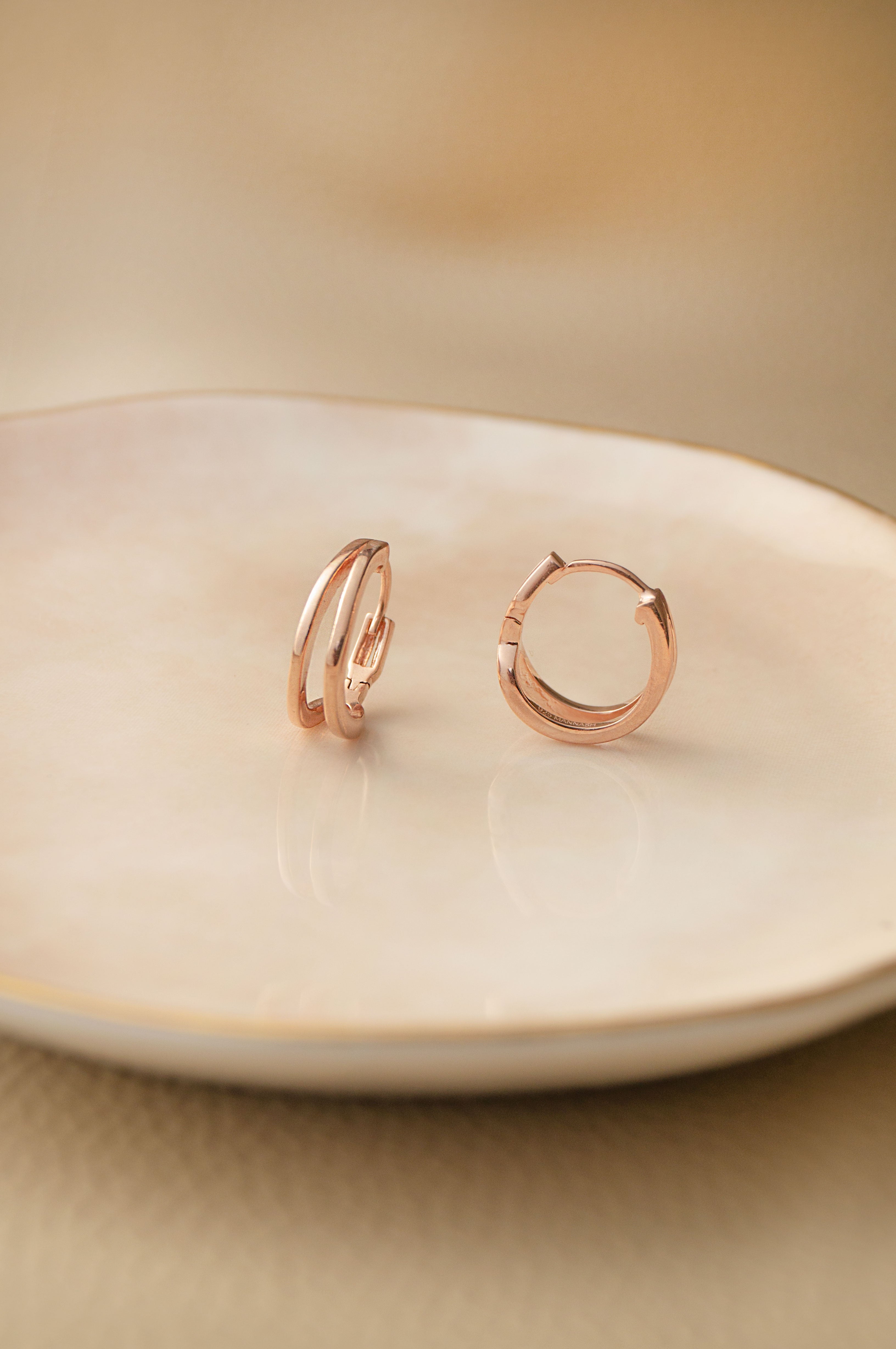 Rose Gold Hoop Earrings