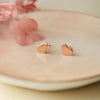 Classic Heart Rose Gold Plated Sterling Silver Stud Earrings