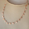 Charming Tiny Circles Rose Gold Plated Sterling Silver Chain Necklace