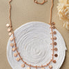 Classic Circle Garland Rose Gold Plated Sterling Silver Necklace