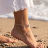 Star Charms Sterling Silver Anklet
