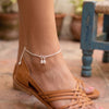 Pretty Droplets Sterling Silver Anklet