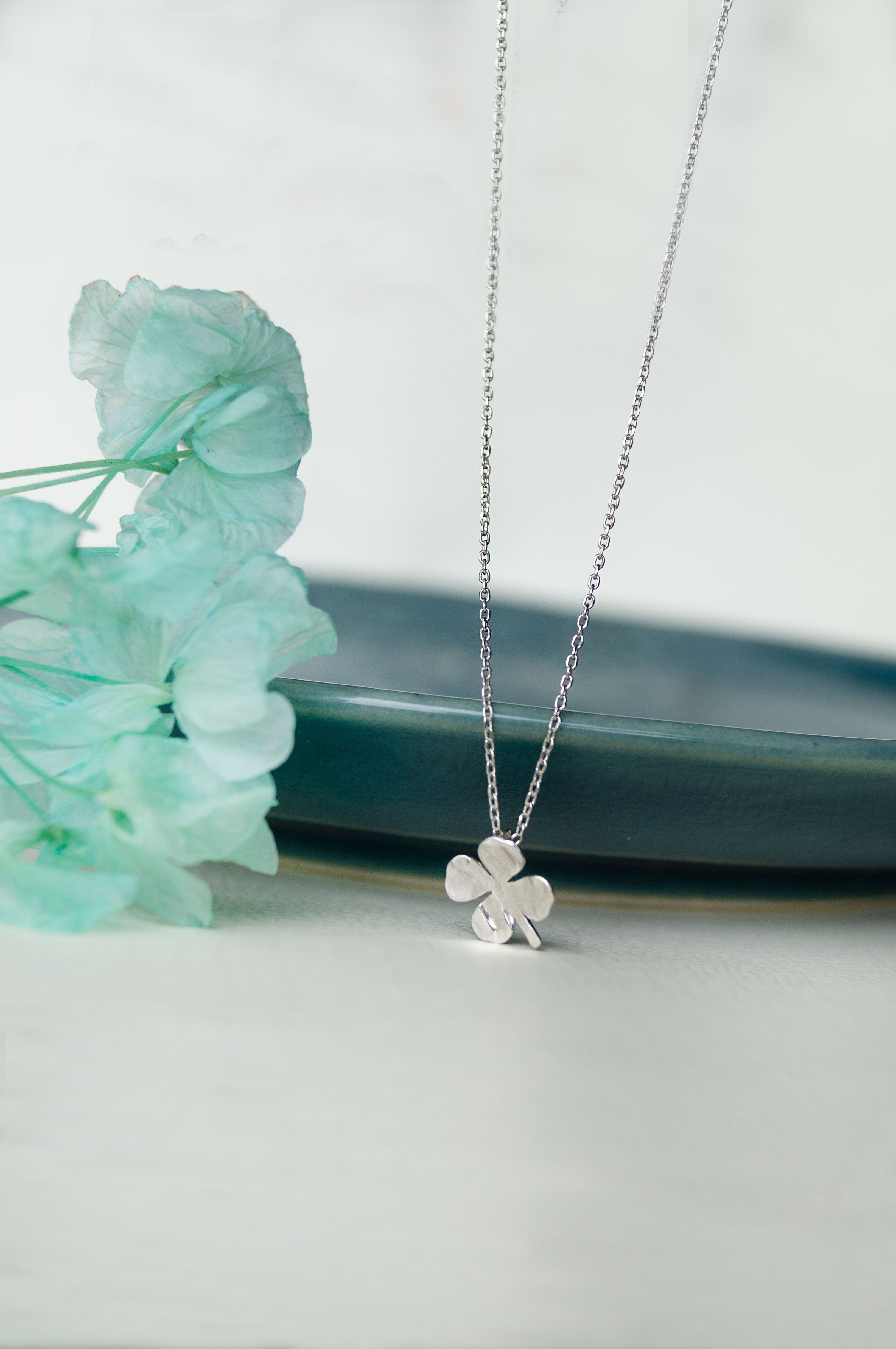 Charm Pendant Necklace Good Luck Charm Jewelry Silver 18 Inches