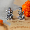 Divine Lakshmi & Ganesh Combo Antique Finish 925 Sterling Silver Idol