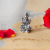 Divine Lakshmi Antique Finish 925 Sterling Silver Idol