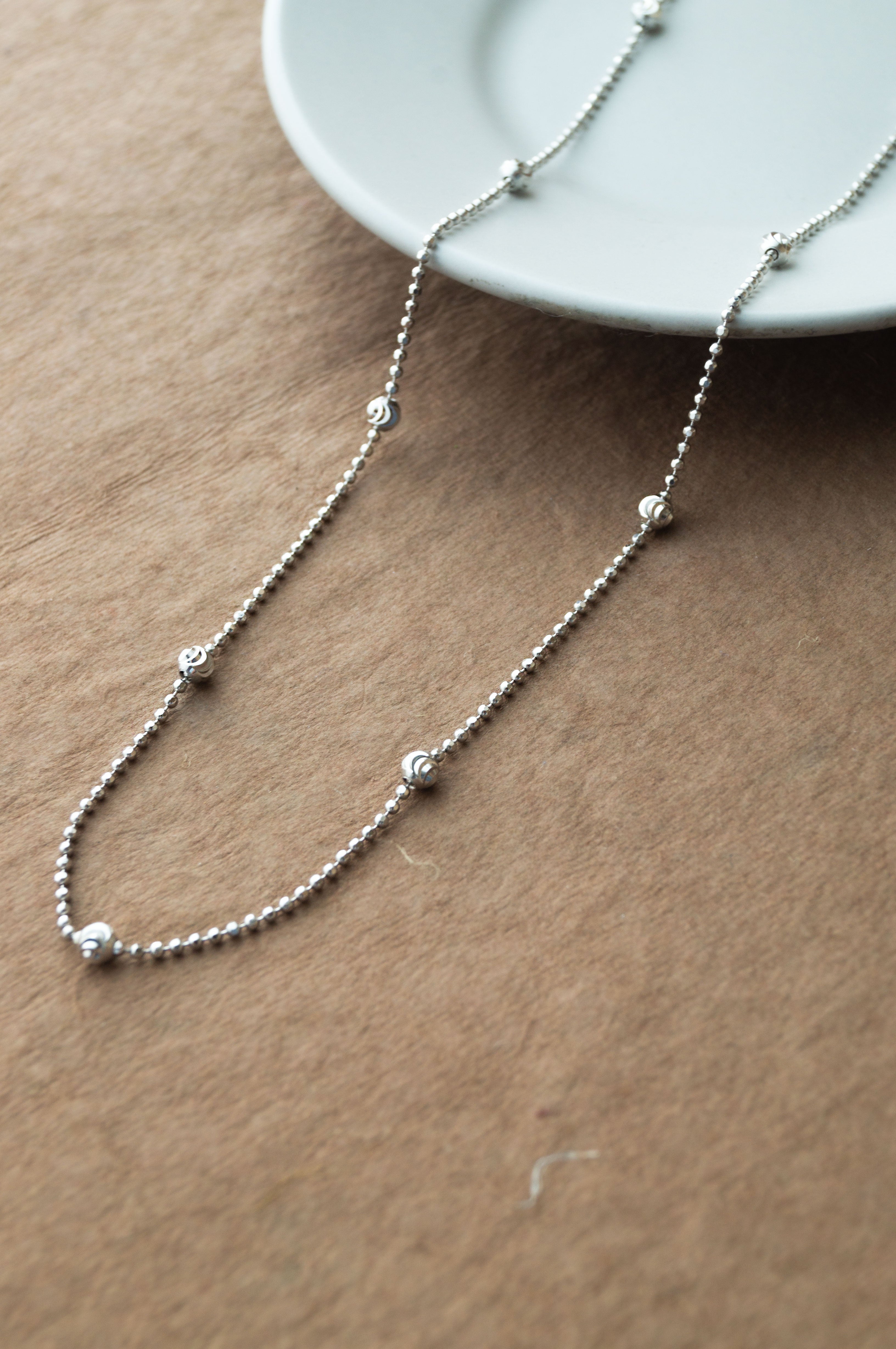 Buy Cutting Edge Tiny Balls Sterling Silver Chain by Mannash™ Jewellery