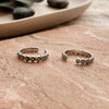 Flower Trail Sterling Silver Adjustable Toe Ring