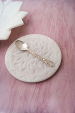 Small 925 Sterling Silver Ornamented Spoon