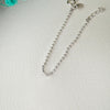 Pretty Ball Dance Sterling Silver Watch Charm Chain