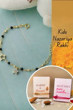 Star Play Charm Gold Plated  Sterling Silver Nazariya Bracelet Kids Rakhi