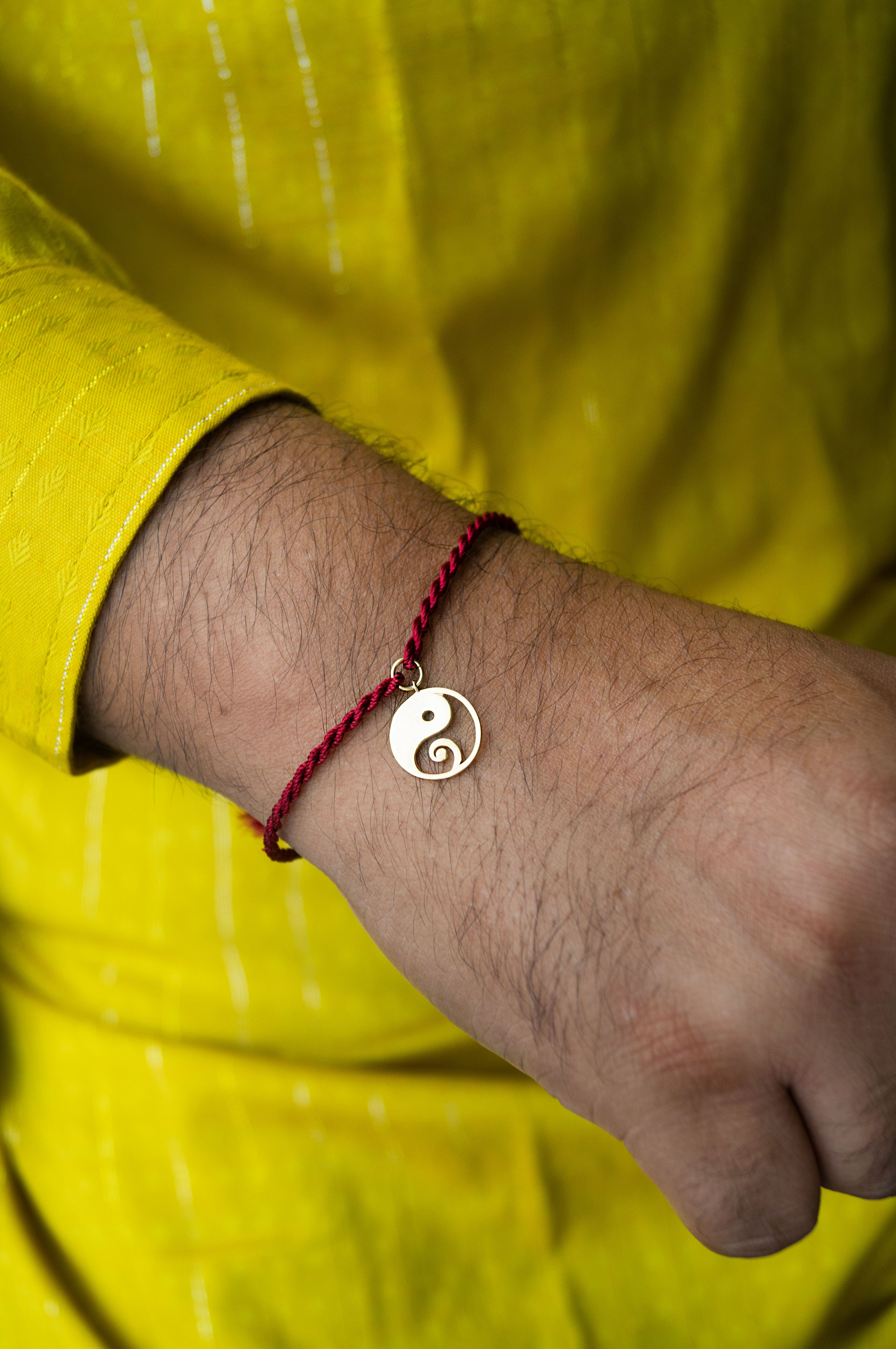 Buy Yin And Yang With Ganesha Gold Plated Sterling Silver Charm