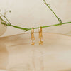 Twinkling Star Charm Gold Plated Sterling Silver Hoop Earrings