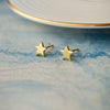 Shining Star Gold Plated Sterling Silver Stud Earrings