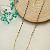 Minimal Beaded Station Gold Plated Sterling Silver Mangalsutra Necklace