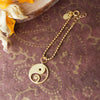 Yin And Yang With Ganesha Gold Plated Sterling Silver Watch Charm Lumba Rakhi