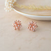 Bursting Showers Rose Gold Plated Sterling Silver Statement Earrings